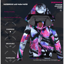 Winter Snowboarding Ski Coat Warm Jackets and Pants Set Female
